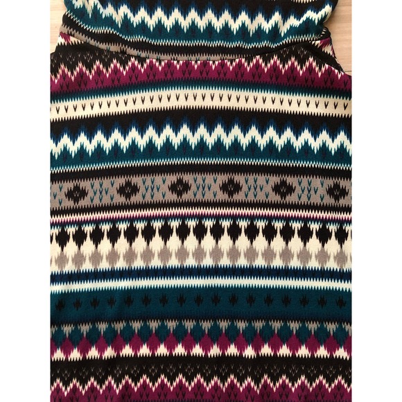 Pink Owl, Cinched Waist Dress, Tribal Aztec, Women's Size Small - Picture 6 of 6